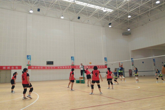 南通卫生分院女排队员比赛现场 南通卫生分院女排队员比赛现场